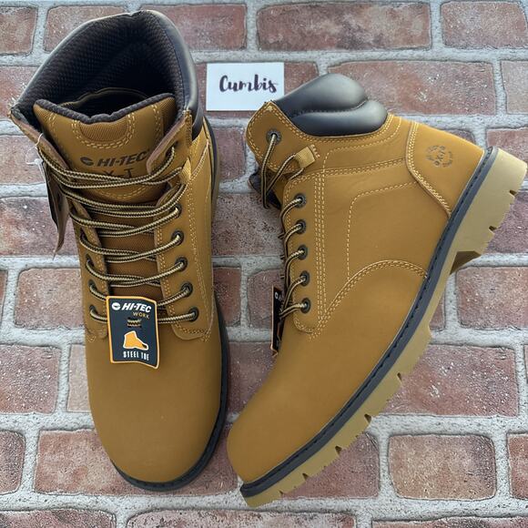 HI-TEC X-T Work Boots Men's 13 Steel Toe Cap Protection Waterproof Shoes NEW - Picture 1 of 11